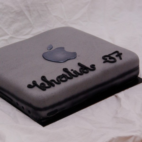 apple macbook taart