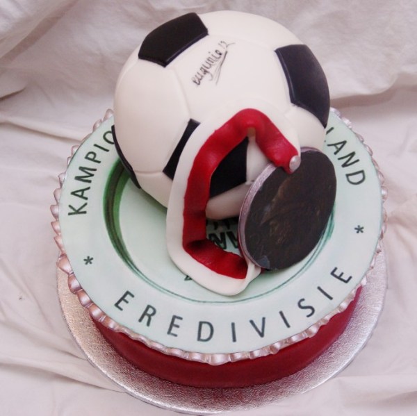ajax voetbal taart