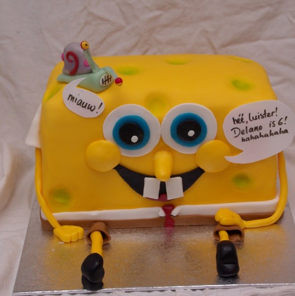 spongebob taart