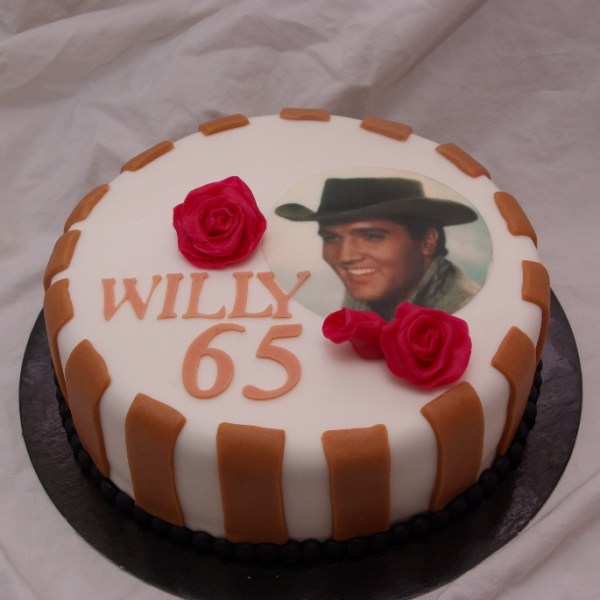 elvis presley eetbare foto print taart