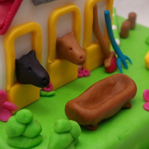 playmobil manege paarden taart