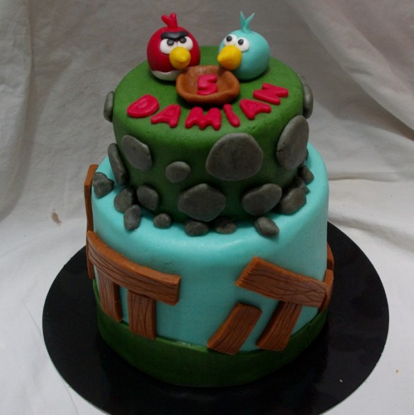 angry birds taart