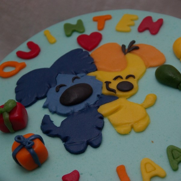 woezel en pip taart met puzzelplaatje