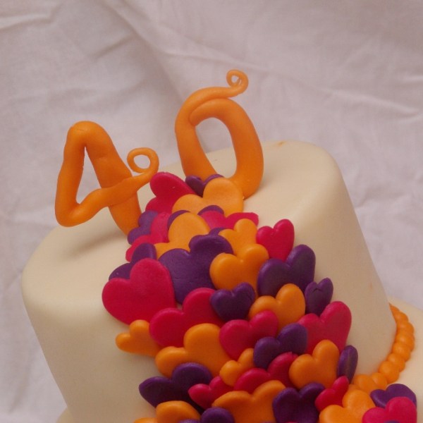 bruidstaart voor 40 jarig huwelijksjubileum