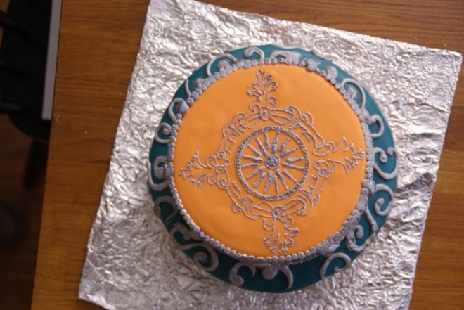 Oosterse stapeltaart met Macedonische ster