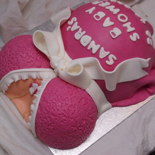 zwangerschap babyshower belly taart