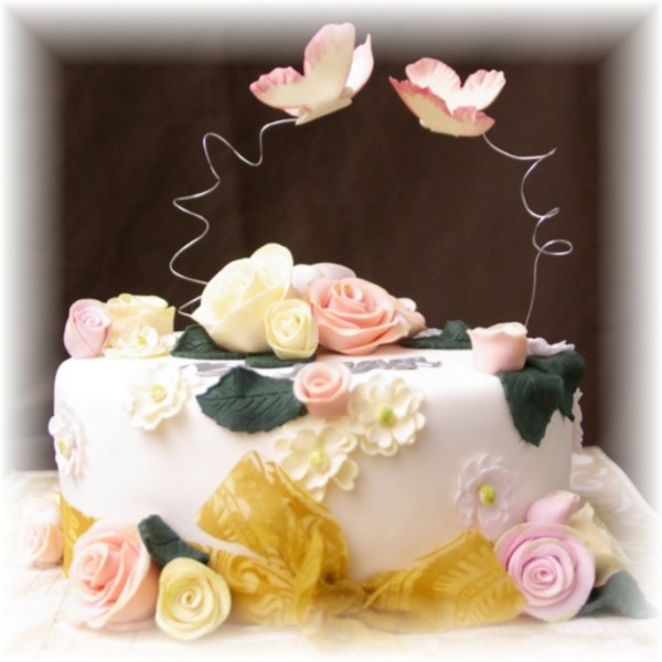 tien jaar samen bruidstaartje