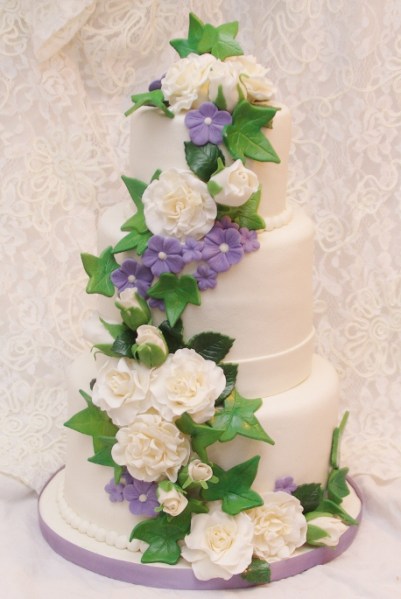 bruidstaart n.a.v. bruidsboeket (12,5 jarig jubileum)