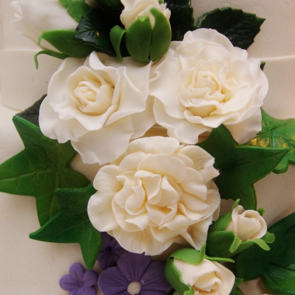 bruidstaart n.a.v. bruidsboeket (12,5 jarig jubileum)