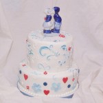 delfts blauw bruidstaart