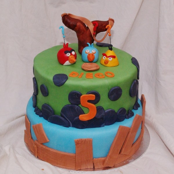 angry birds stapeltaart