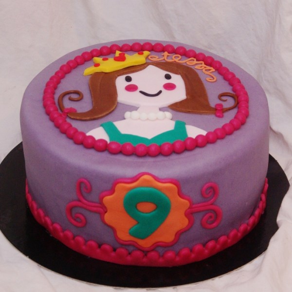 prinses puzzelplaatje taart