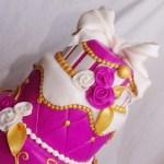 kleurrijke bruidstaart