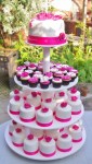 minitaartjes, cupcakes en aansnijtaart