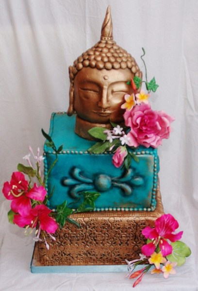 buddha taart met gumpaste bloemwerk buddha taart met gumpaste bloemwerk