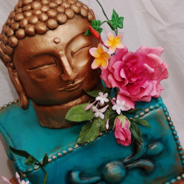 buddha taart met gumpaste bloemwerk buddha taart met gumpaste bloemwerk