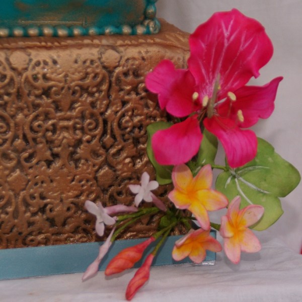 buddha taart met gumpaste bloemwerk