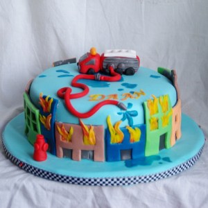 brandweer auto taart brandweer auto taart