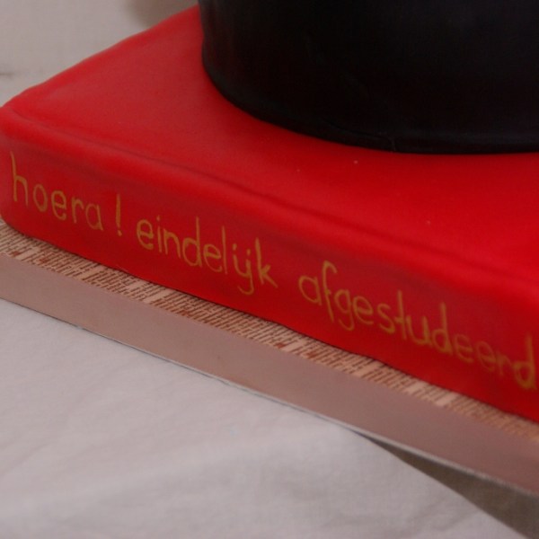 afstudeer baret taart met boek taart afstudeer baret taart met boek taart