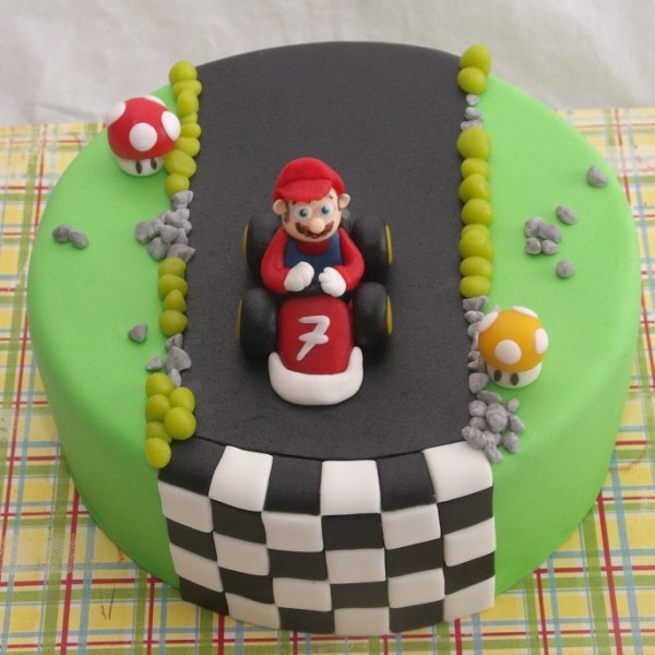super mario bros kart taart