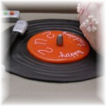 platenspeler stapeltaart met theepottaart