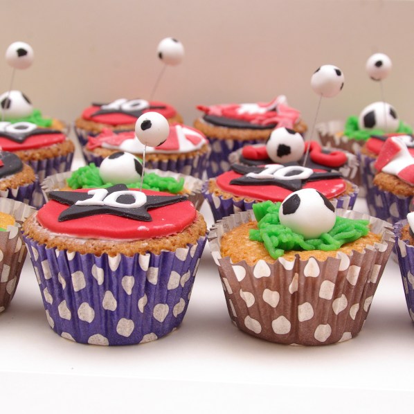 voetbal cupcakes voetbal cupcakes