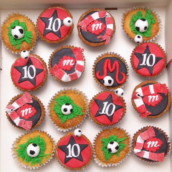voetbal cupcakes voetbal cupcakes
