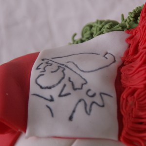 ajax logo in fondant