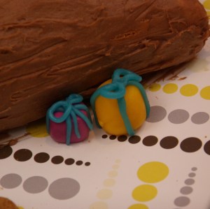 buche de noel sinterklaasthema boomstam yule log