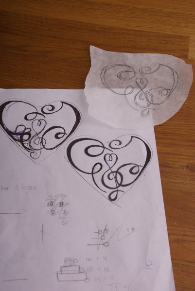 schets c en j initialen schets initialen voor bruidstaart