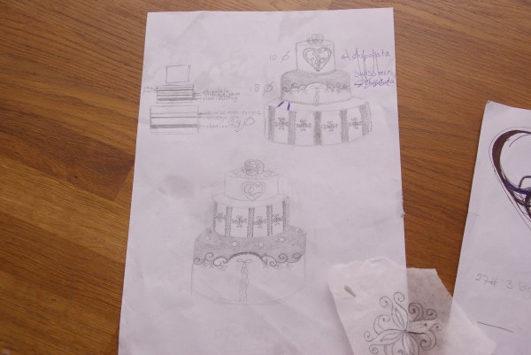 schetsen van bruidstaart schetsen voor bruidstaart sketches for weddingcake