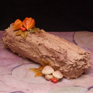 buche de noel yule log boomstam boomstronk taart herfst