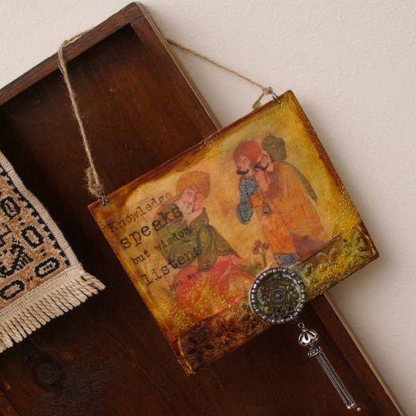 Socrates, Plato, Aristotle, Jimi Hendrix mixed media