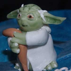 master yoda on cake star wars taart