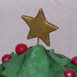 kerstboom chocoladetaart