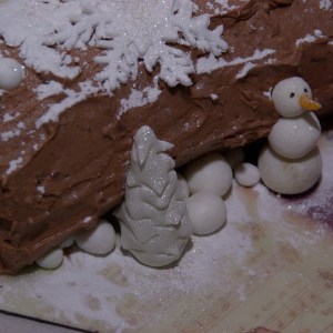bûche de noël kersttaartje boomstammetje yule log