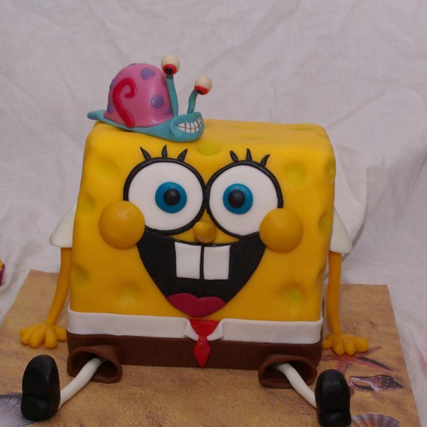 spongebob squarepants and gary cake
