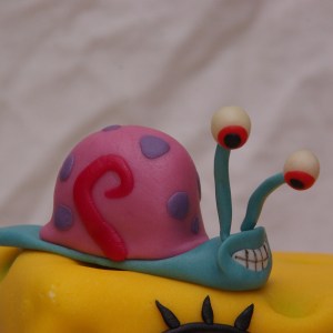 gary spongebob squarepants cake