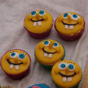 spongebob cupcakes