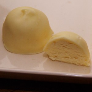 witte chocoladebonbon witte chocolade boter truffel met honing