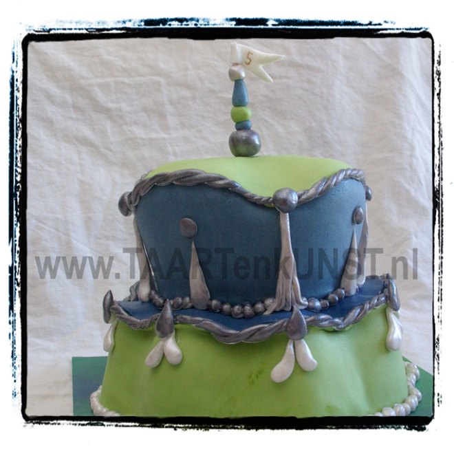 barok achtige margaret braun achtige groen blauwe taart