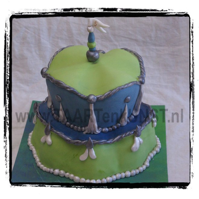 barok achtige margaret braun achtige groen blauwe taart