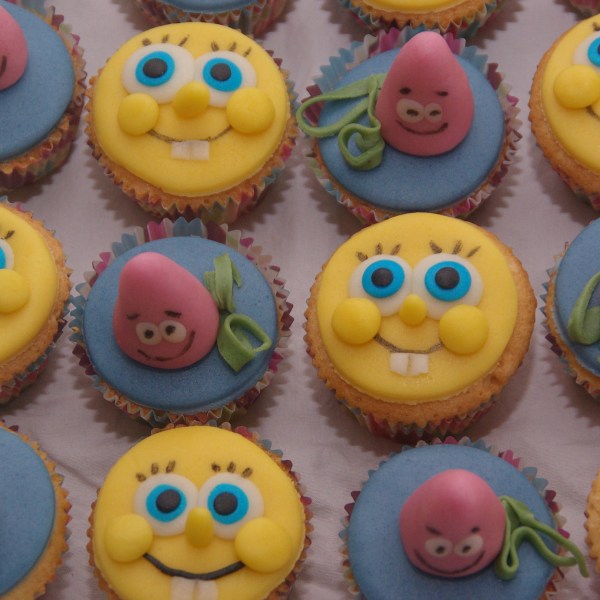 spongebob en patrick cupcakes