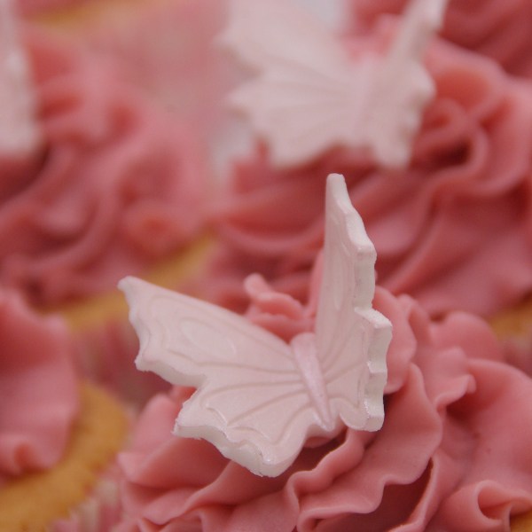 vlinder cupcakes