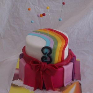 roze k3 meisjestaart