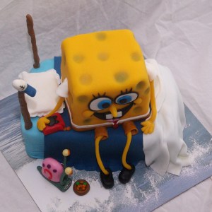 spongebob squarepants taart met gerrit