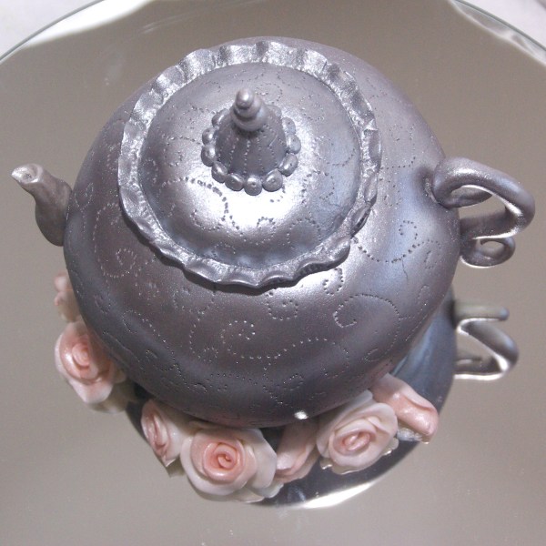 zilveren theepot taart