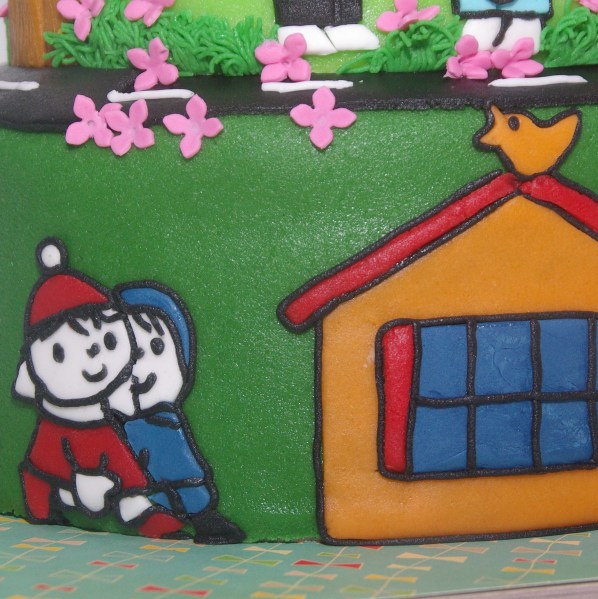 dick bruna de school wedstrijdtaart thema verkeer/veilig naar school