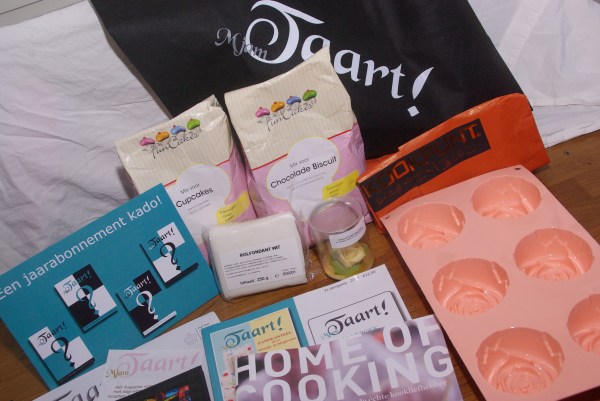 prijzenpakket taartwedstrijd verkeer/veilig naar school rotterdam nesselande gesponsord door Mjam Taart!, Het Kookpunt en Cakes in the City