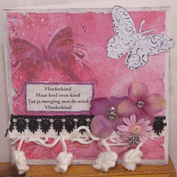 kaart voor overleden kindje vlinderkind